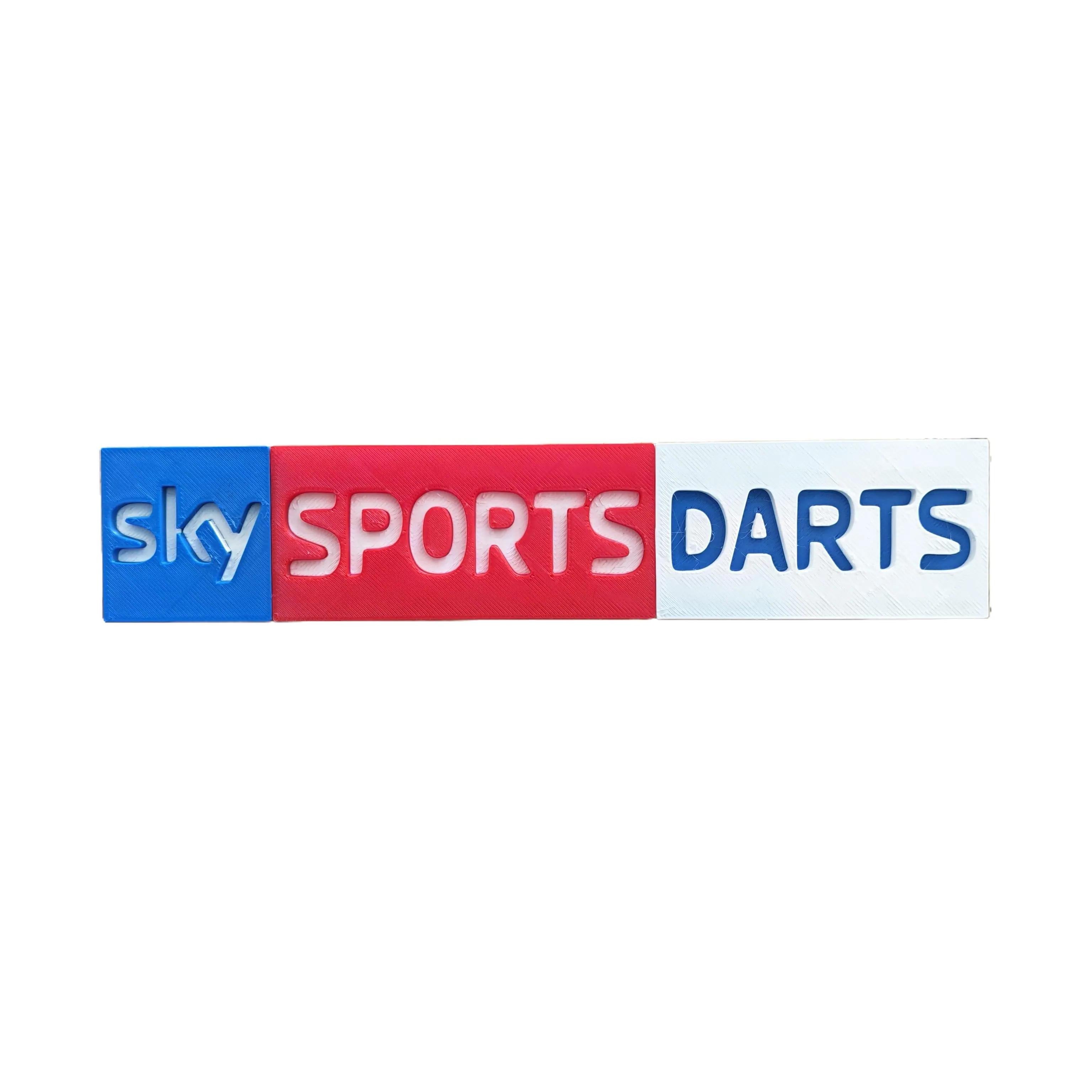 Sky Sports Darts Display Sign – Wall Mounted Darts Plaque | Dart Room Decor