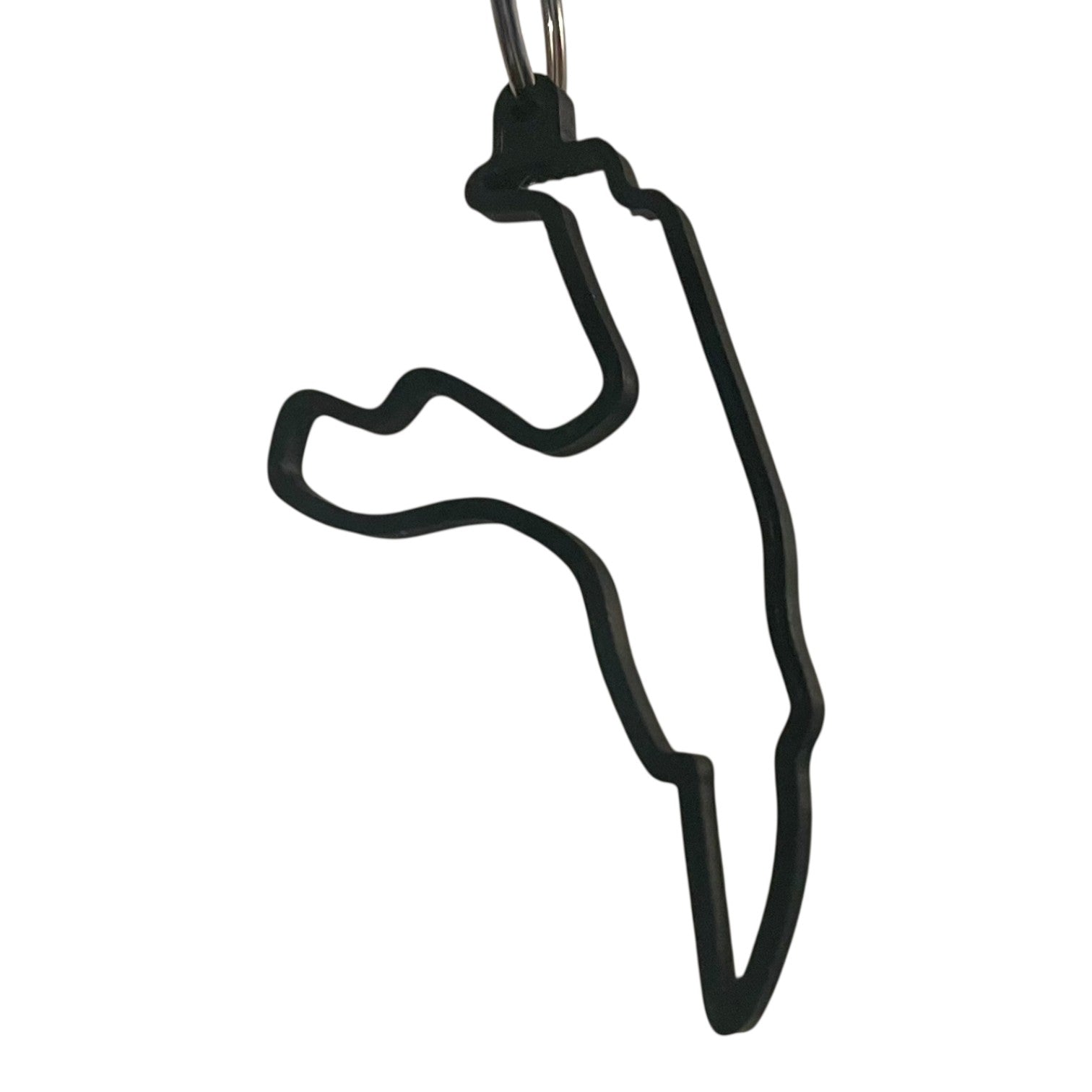 F1 Track Keyring – Motorsport Circuit Outline Keychain | Racing-Inspired Accessory