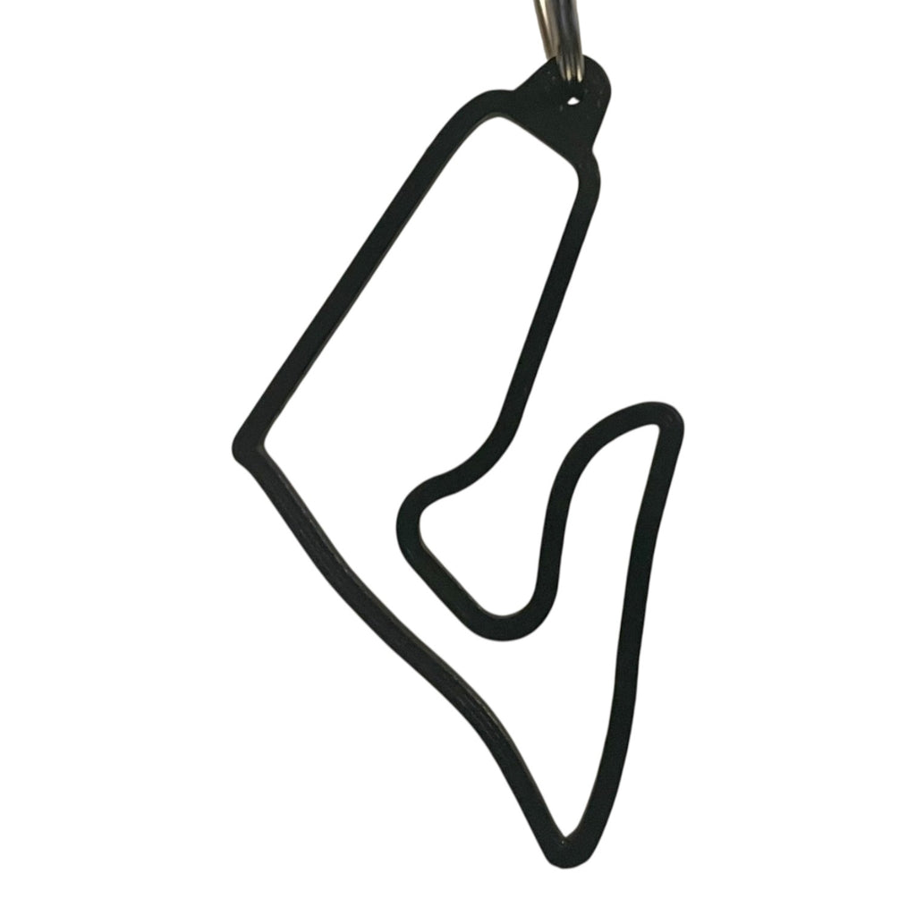 F1 Track Keyring – Motorsport Circuit Outline Keychain | Racing-Inspired Accessory