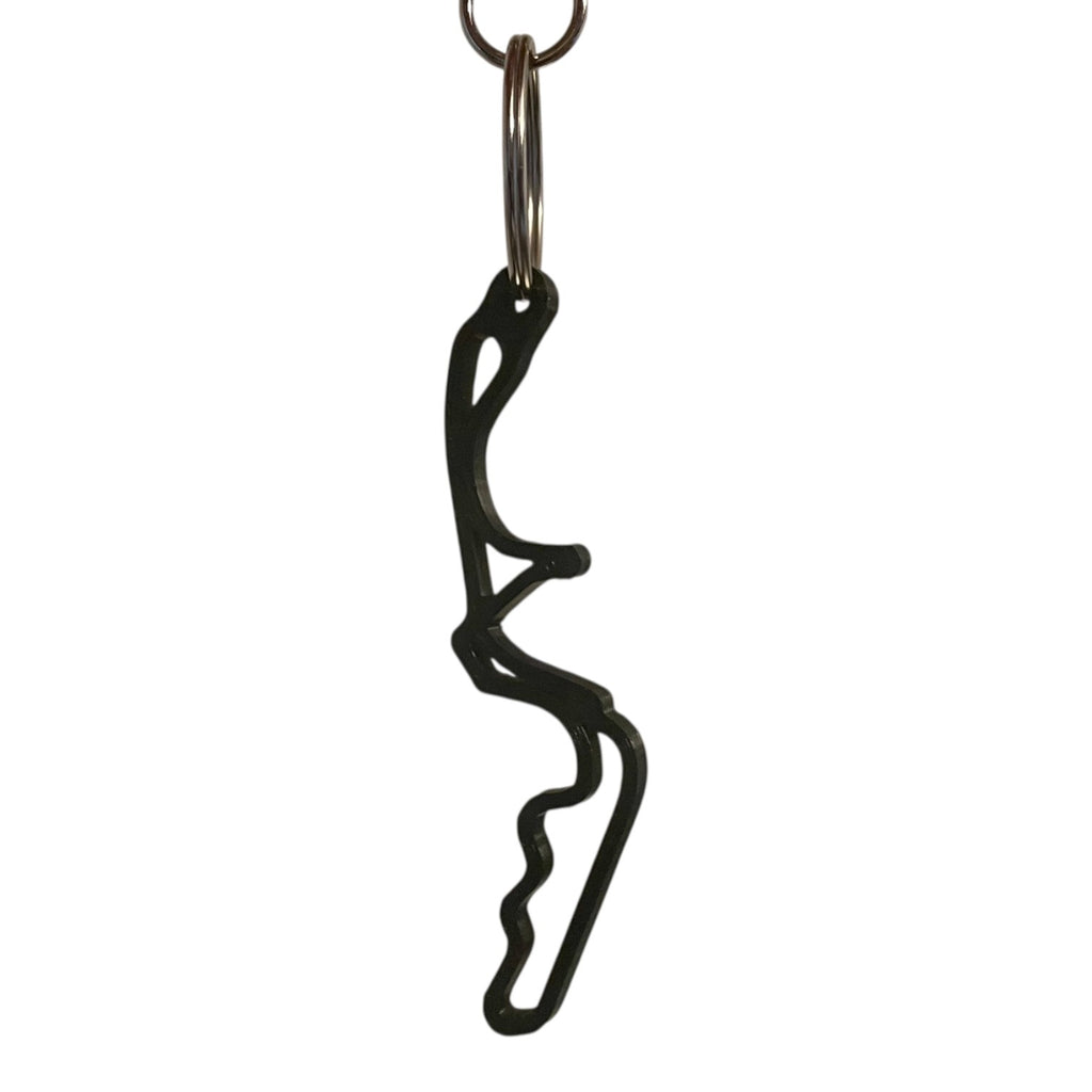 F1 Track Keyring – Motorsport Circuit Outline Keychain | Racing-Inspired Accessory