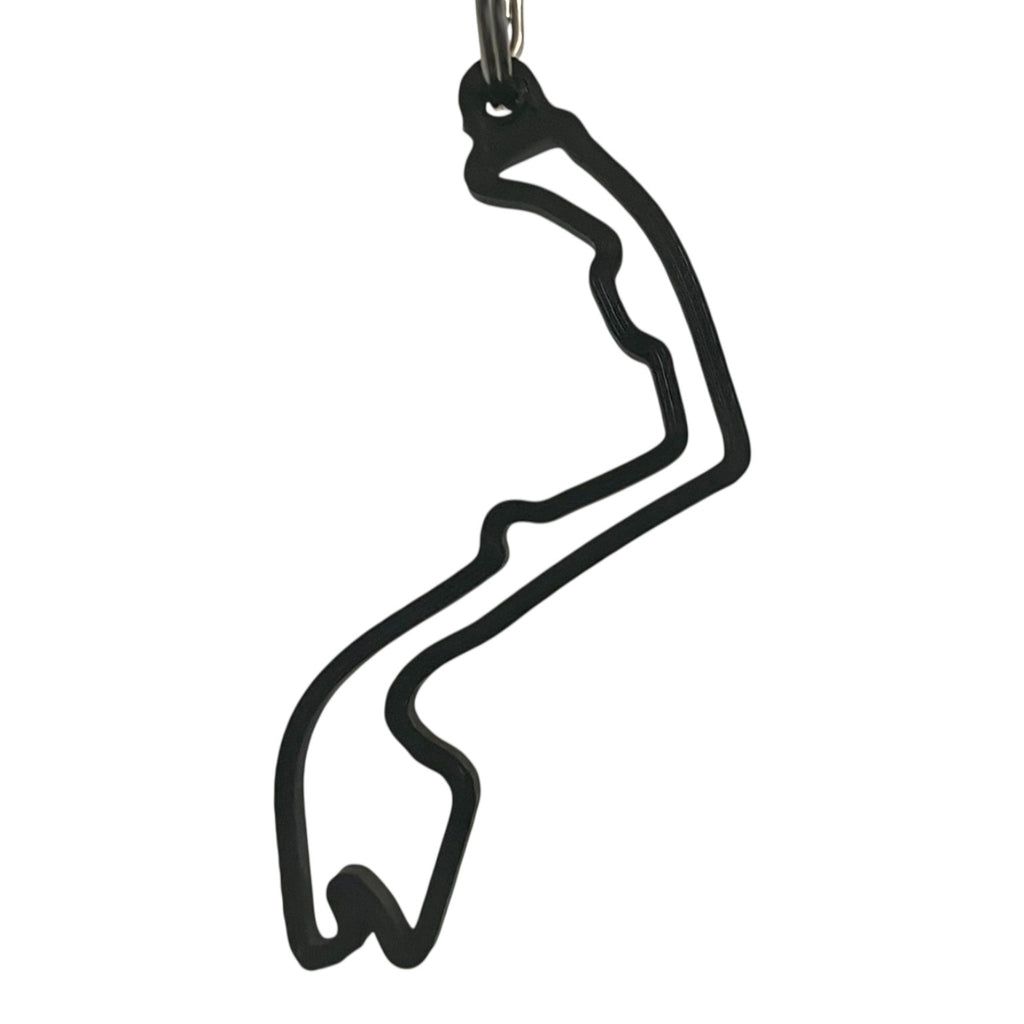 F1 Track Keyring – Motorsport Circuit Outline Keychain | Racing-Inspired Accessory