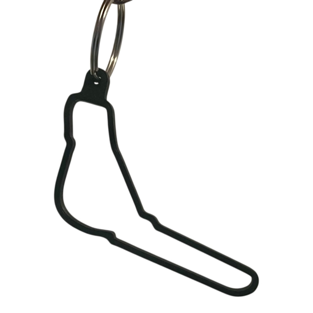 F1 Track Keyring – Motorsport Circuit Outline Keychain | Racing-Inspired Accessory