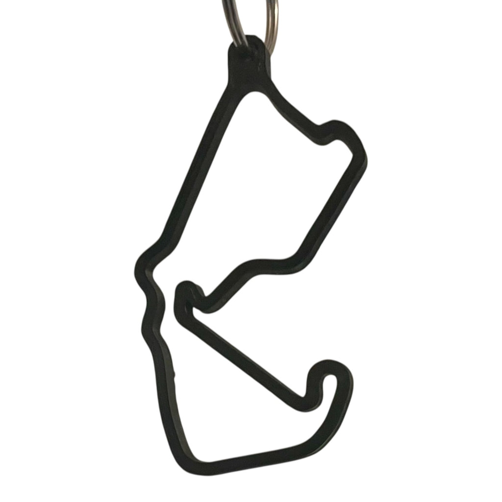 F1 Track Keyring – Motorsport Circuit Outline Keychain | Racing-Inspired Accessory
