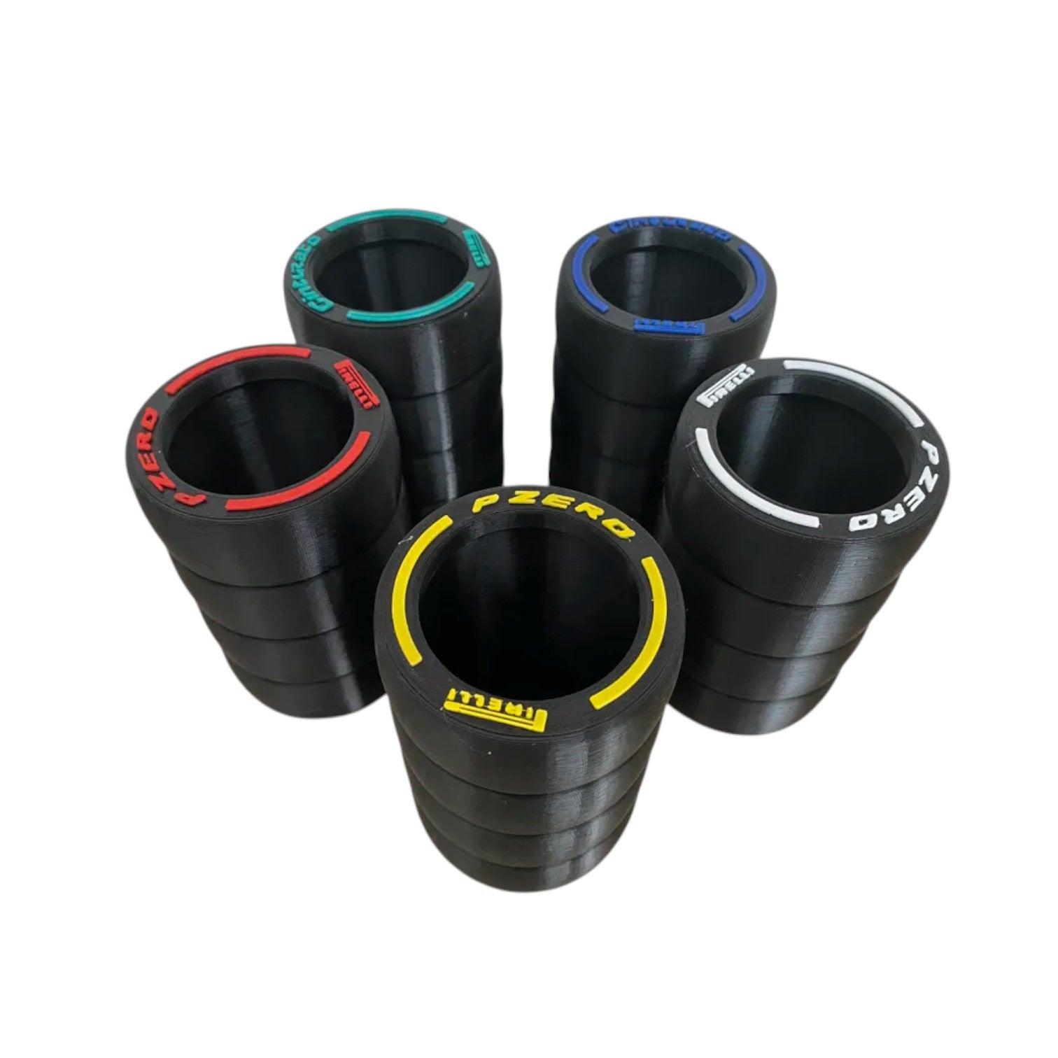 F1 Tyre Pen Holder – Motorsport Desk Organiser | Racing-Inspired Storage Cup