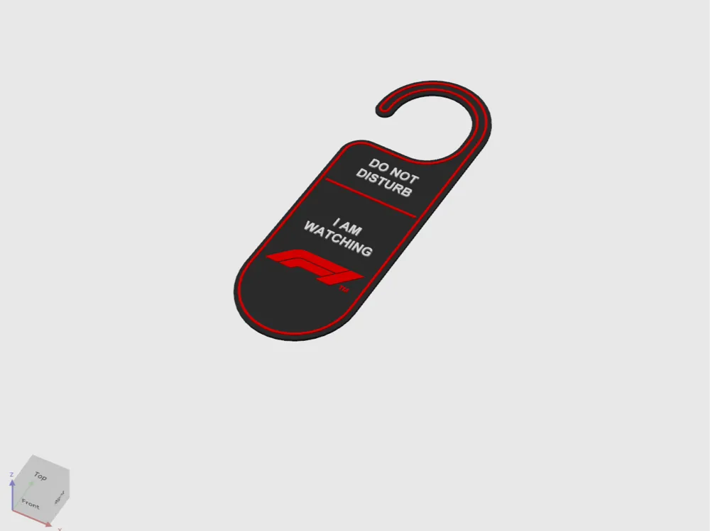Do Not Disturb Door Hanger – Motorsport Edition | Race Day Sign