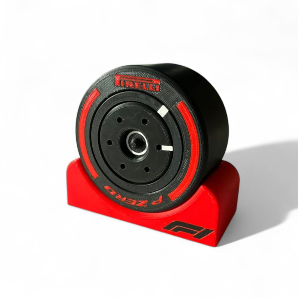 Racing Tyre Desk Clock – Motorsport-Inspired Display Clock with Stand