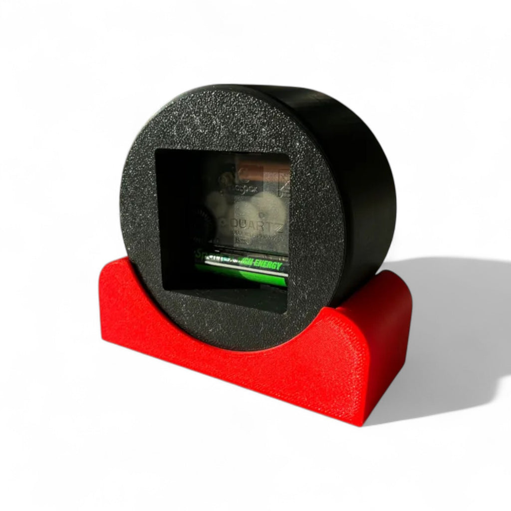 Racing Tyre Desk Clock – Motorsport-Inspired Display Clock with Stand