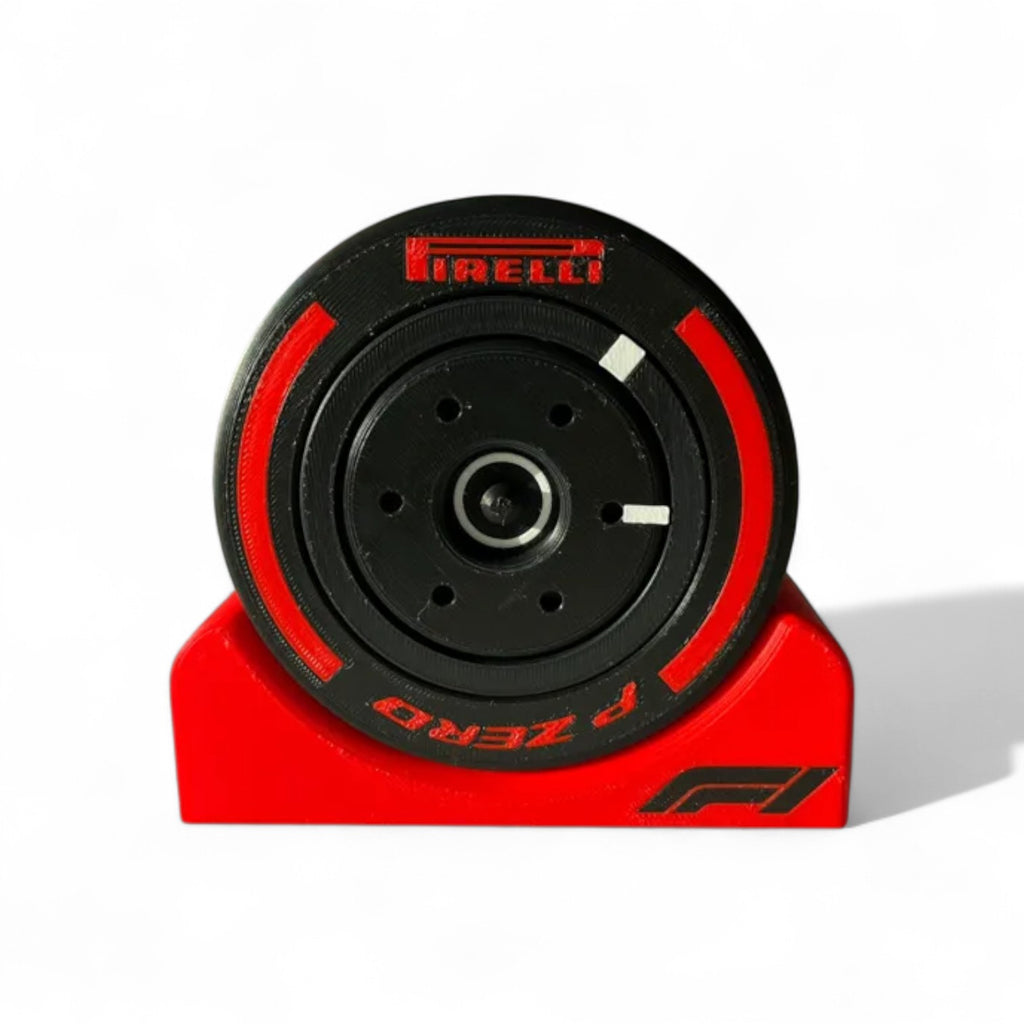 Racing Tyre Desk Clock – Motorsport-Inspired Display Clock with Stand
