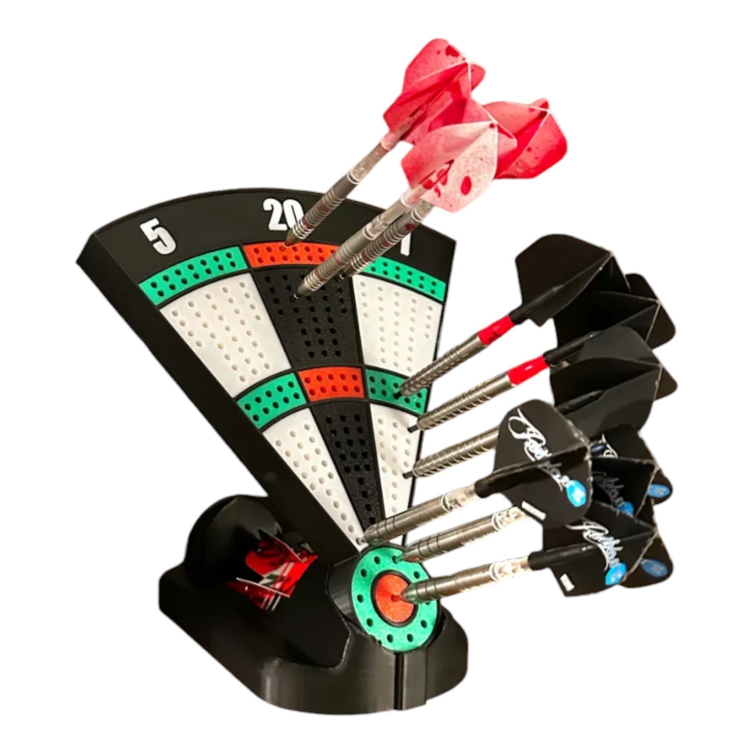 Dartboard Style Dart Holder – Multi-Dart Display Stand | Bullseye Dart Organiser