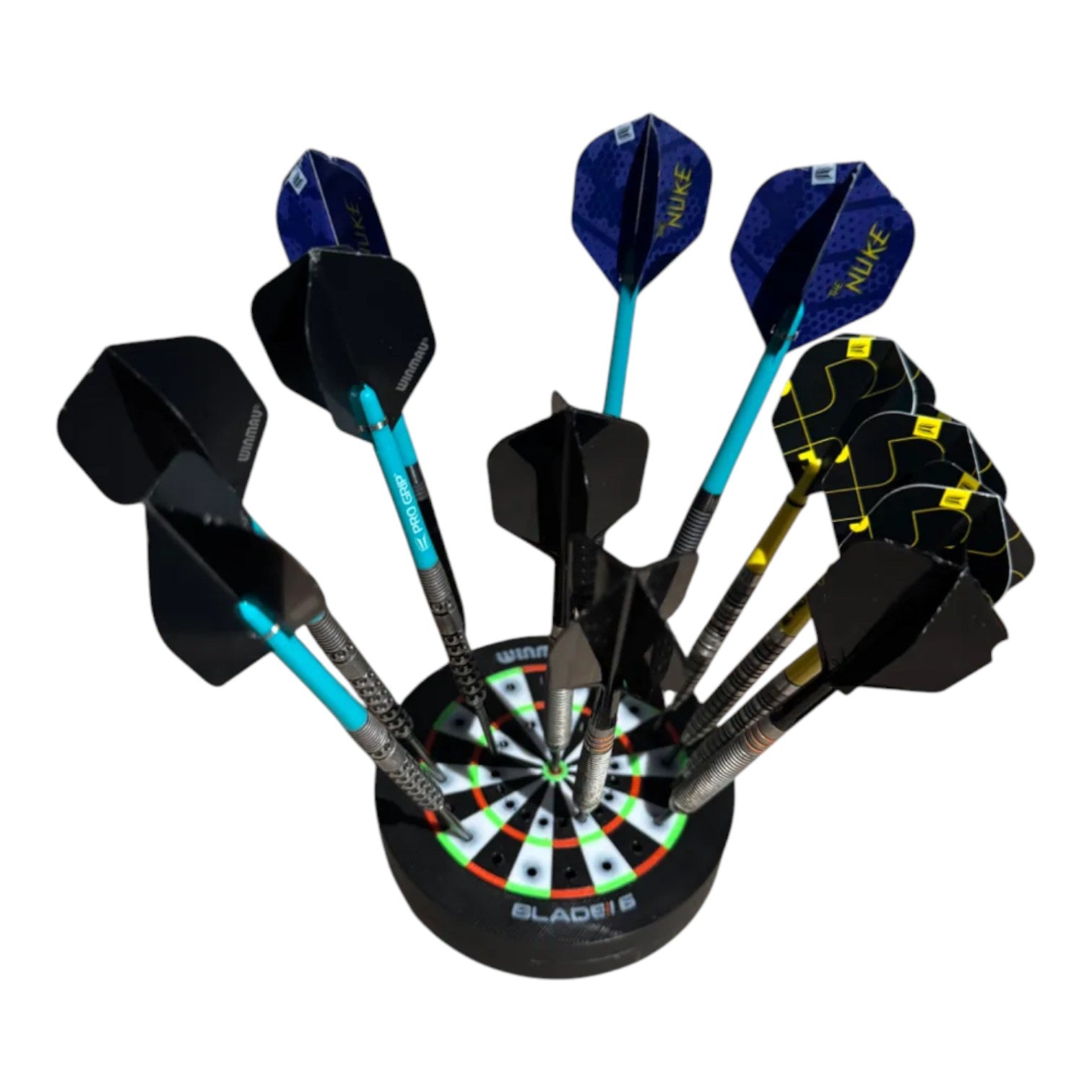 Dartboard Desk Dart Holder – Multi Dart Display Stand | Dart Storage Organiser with Tray
