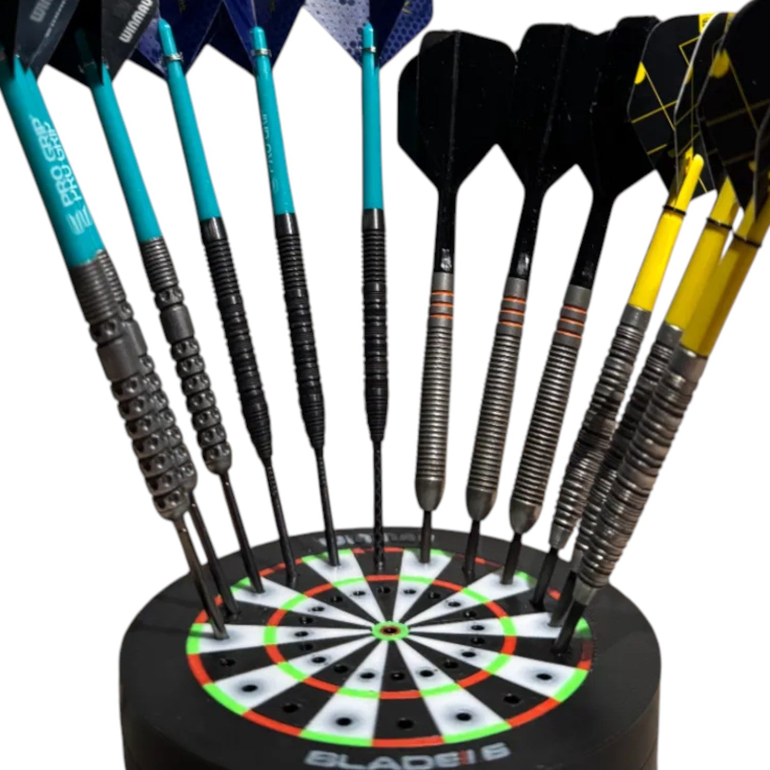 Dartboard Desk Dart Holder – Multi Dart Display Stand | Dart Storage Organiser with Tray