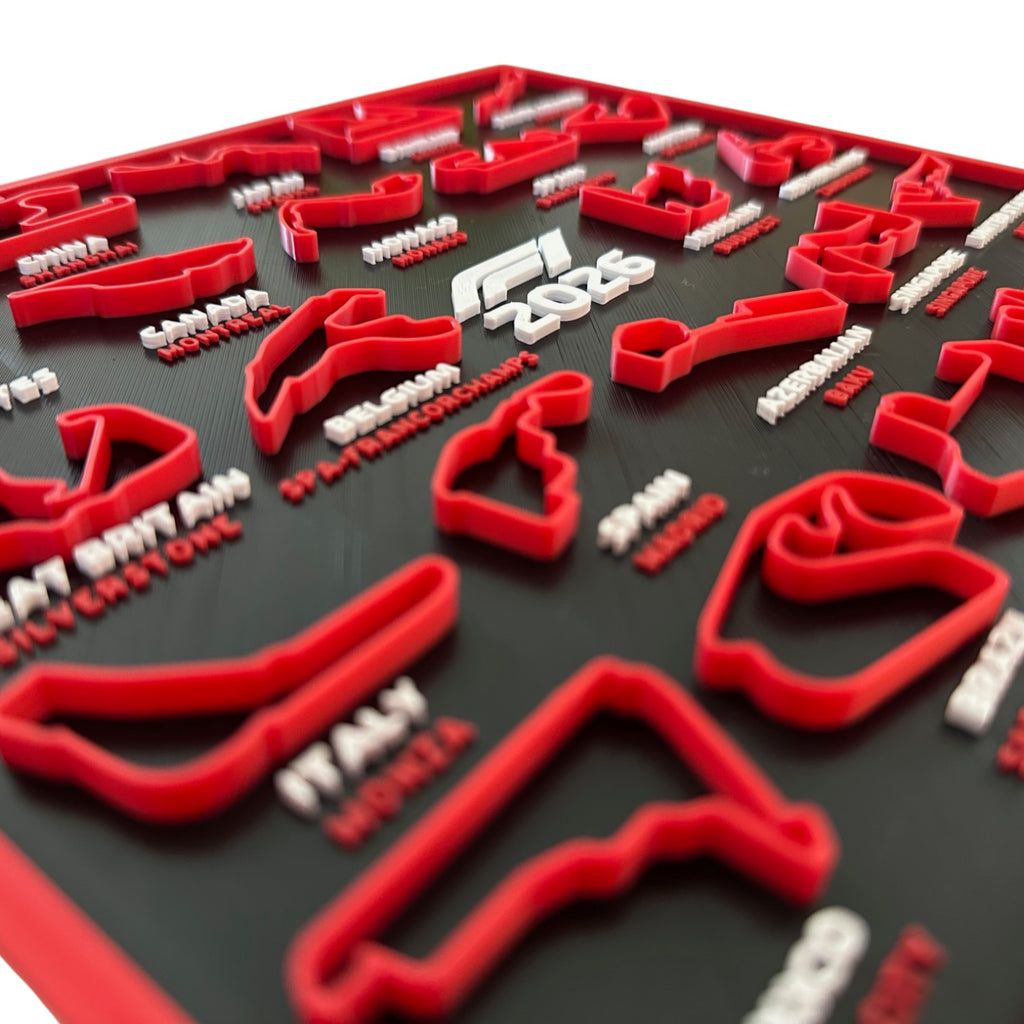 F1 2026 Race Calendar Display  With Circuits & Dates