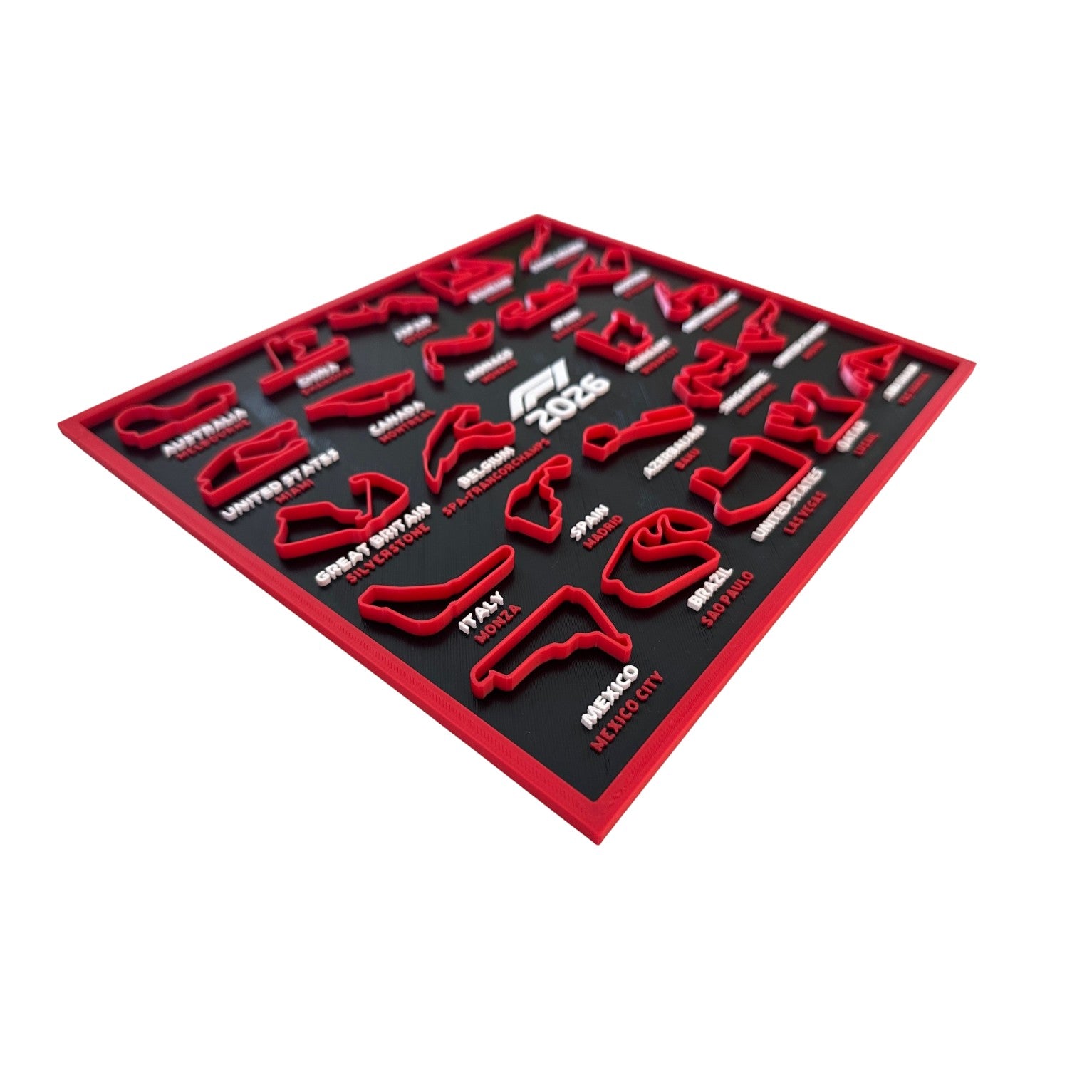 F1 2026 Race Calendar Display  With Circuits & Dates