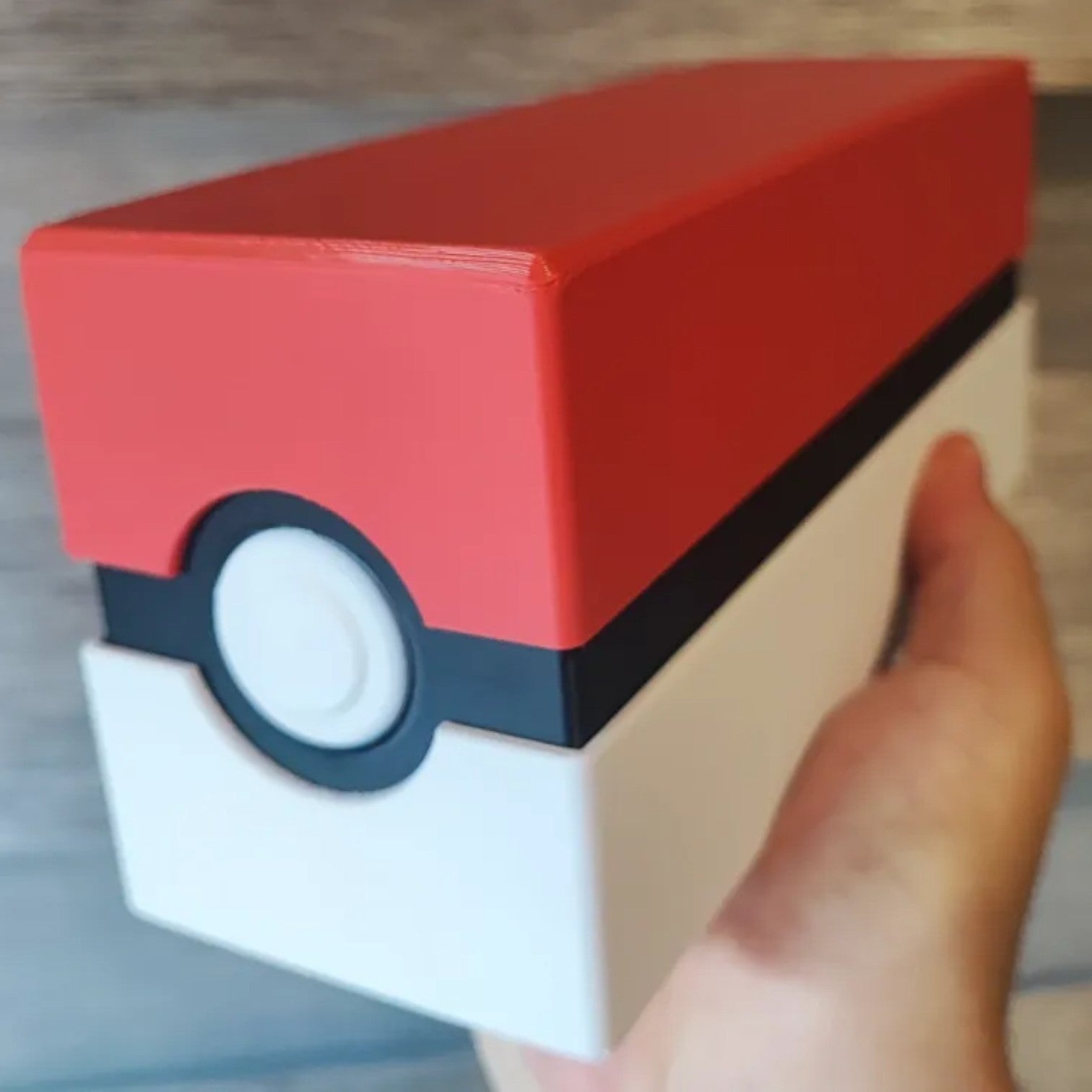 Pokeball Card Storage Box – Trading Card Deck Case (Stackable Display)