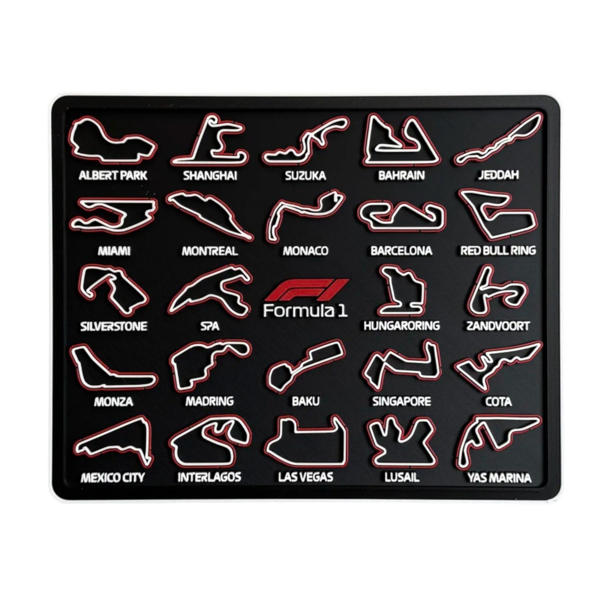 F1 2026 Race Calendar Display  With Circuits & Dates