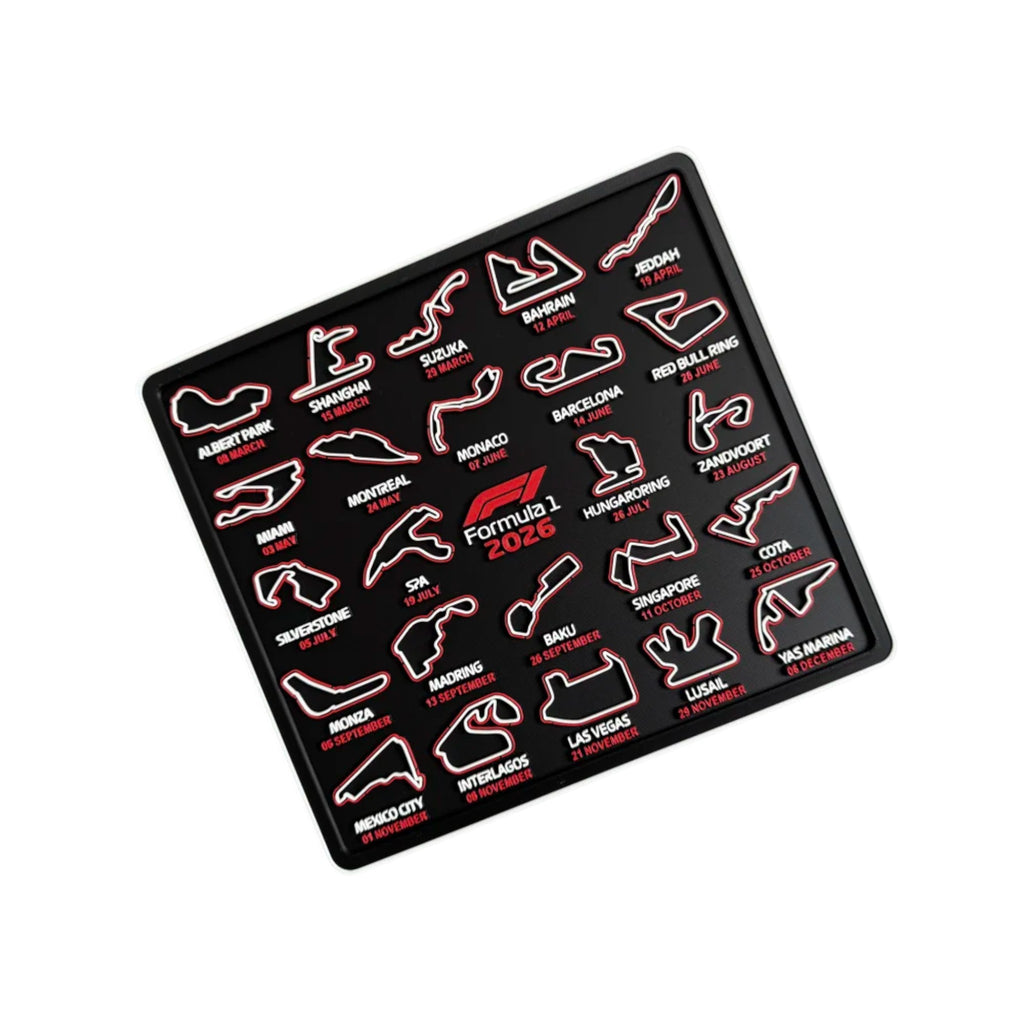 F1 2026 Race Calendar Display  With Circuits & Dates
