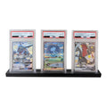 3 card PSA graded card display stand for Pokemon and sports cards