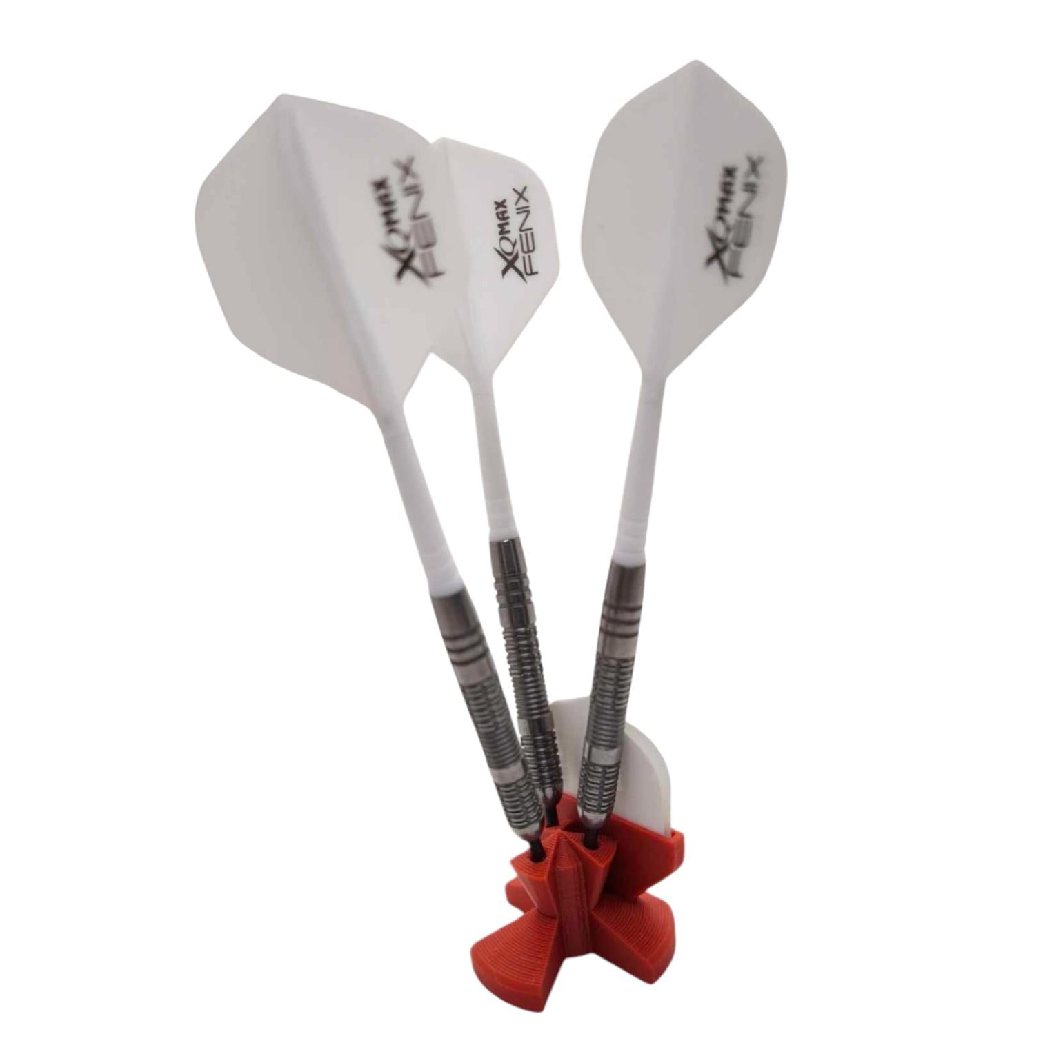 Minimal Dart Holder – 3 Dart Stand with Flight Slot | Compact Dart Organiser