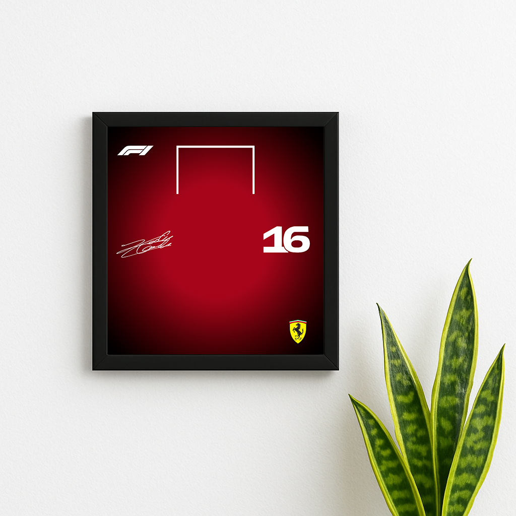 LEGO Speed Champions Ferrari Display Backboard (25x25cm Digital Download) – F1 Style Wall Art Frame Insert