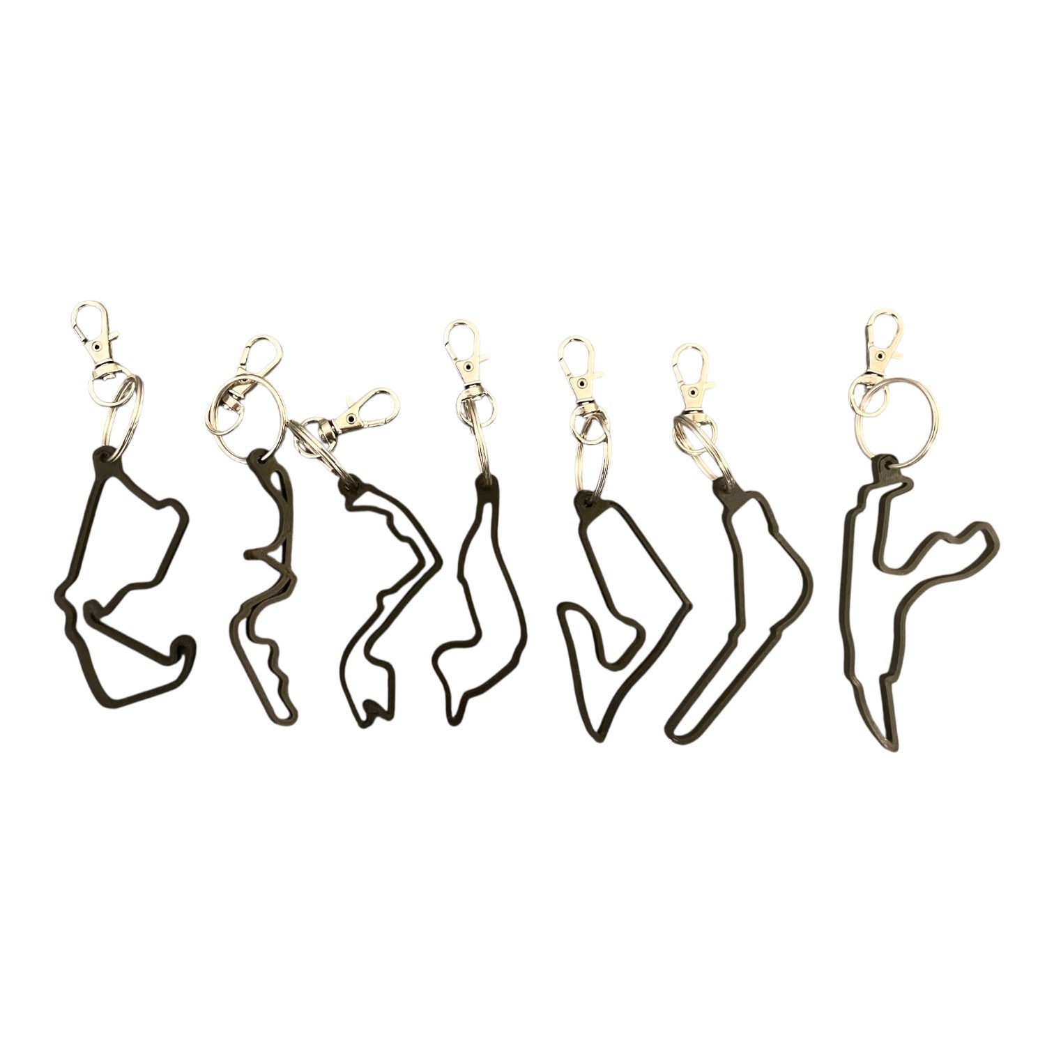 F1 Track Keyring – Motorsport Circuit Outline Keychain | Racing-Inspired Accessory