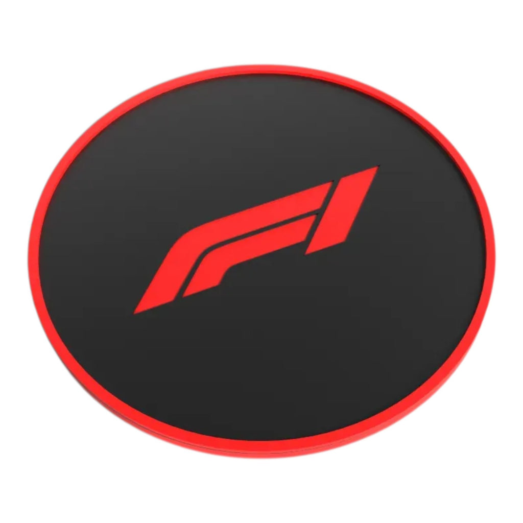 F1 Logo Coaster – Premium Motorsport Drink Coaster with Holder | Racing Desk & Home Decor