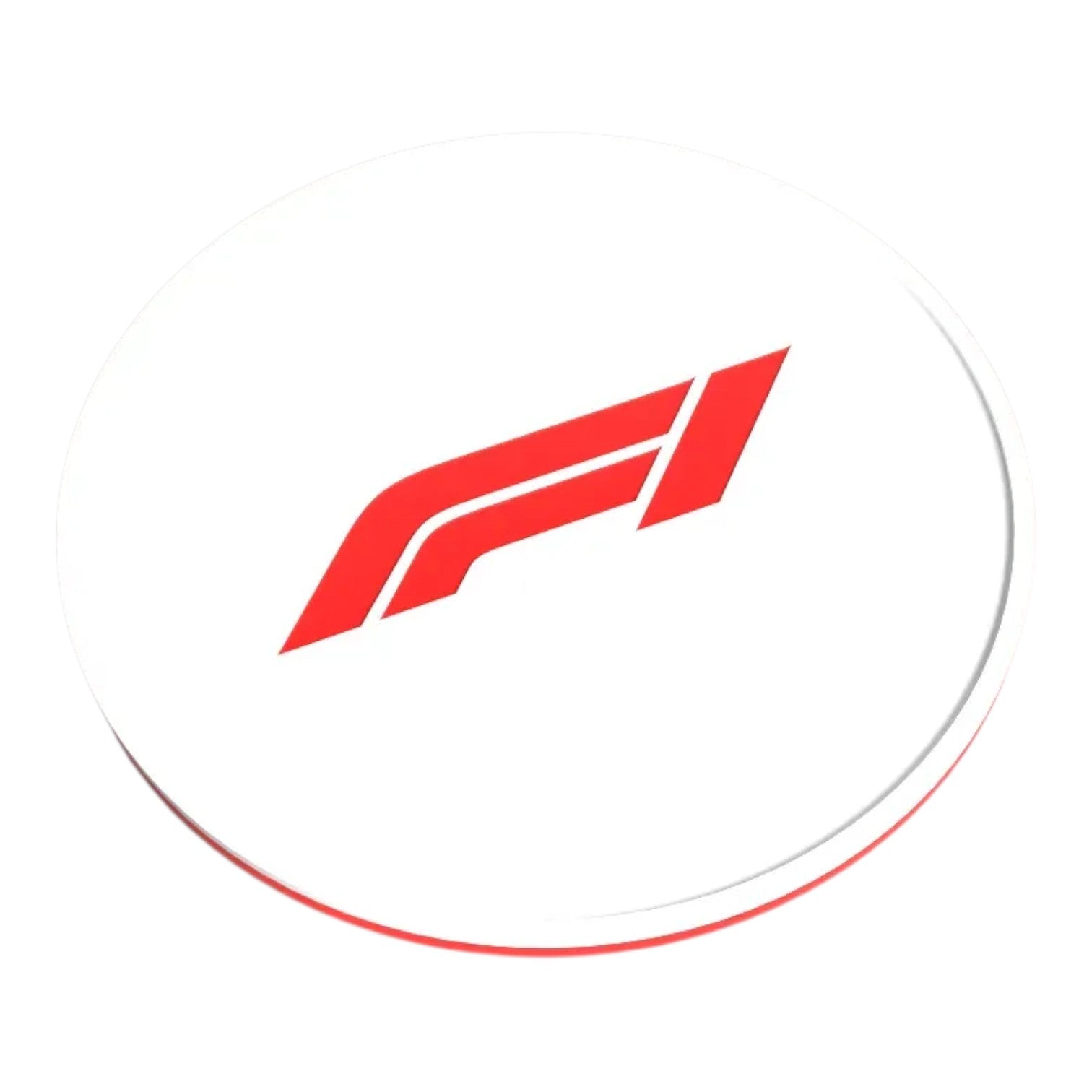 F1 Logo Coaster – Premium Motorsport Drink Coaster with Holder | Racing Desk & Home Decor