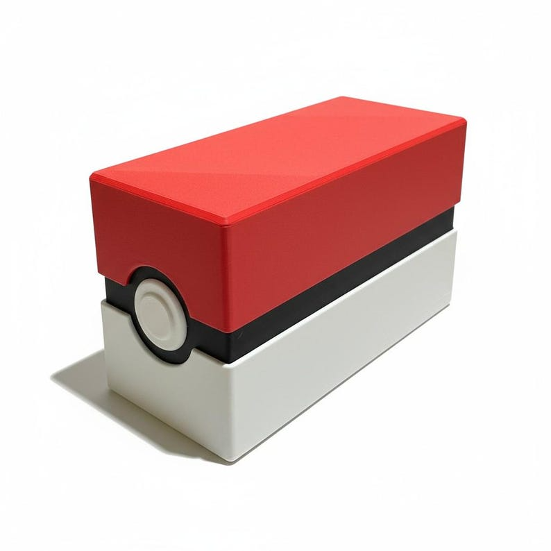 Pokeball Card Storage Box – Trading Card Deck Case (Stackable Display)