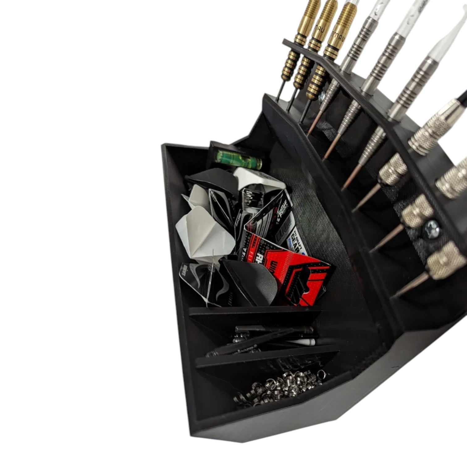 Wall Mounted Dart Holder with Storage – Multi Dart Rack & Accessory Organiser