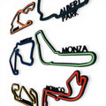 F1 Track Wall Art – Coloured Circuit Layout Collection (Monaco, Monza, Silverstone & More)